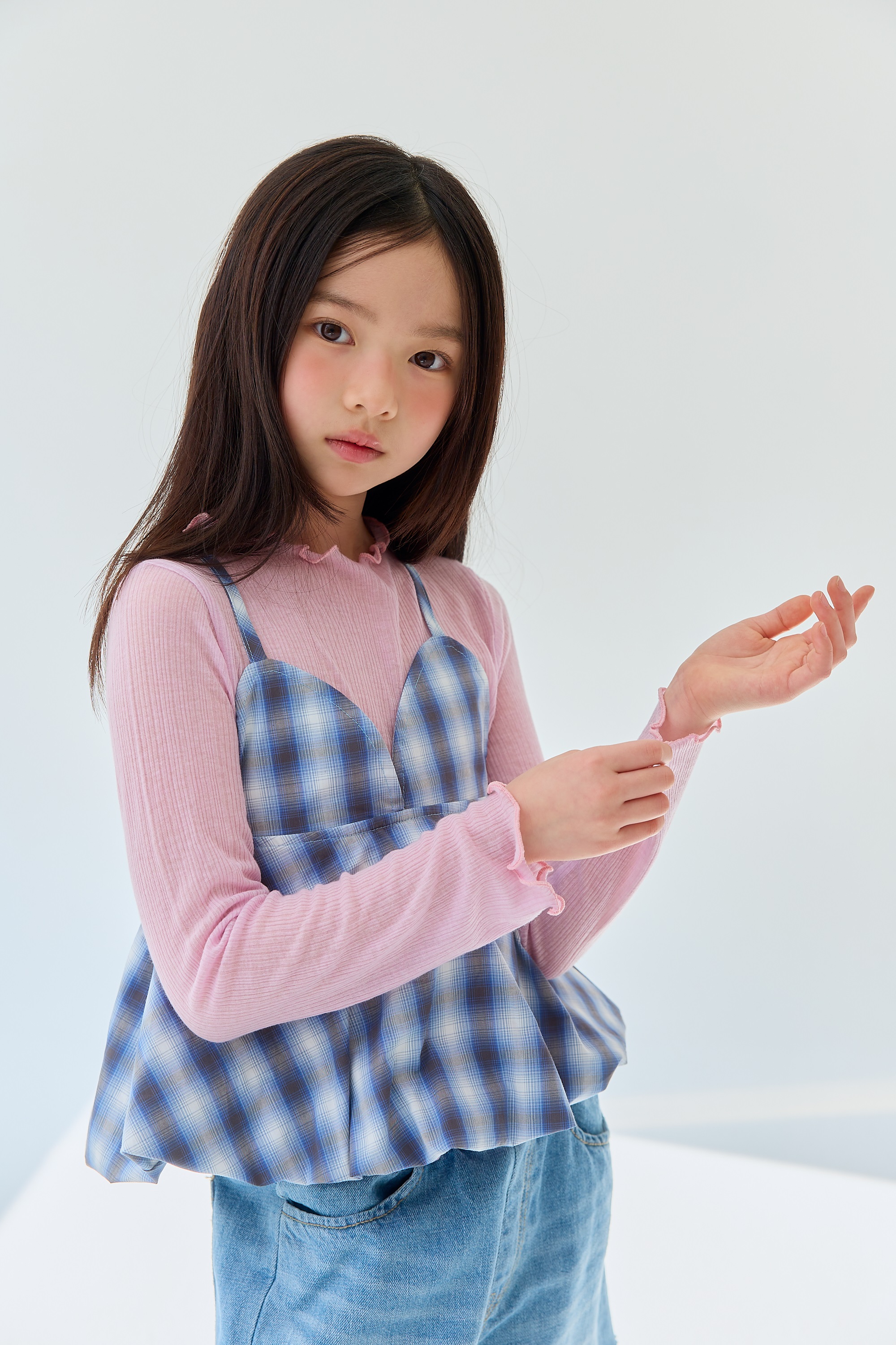 릴라 냉방골지티 25여름 주니어의류 여아반팔 아동여름상의 여아방송댄스 - 상품 이미지