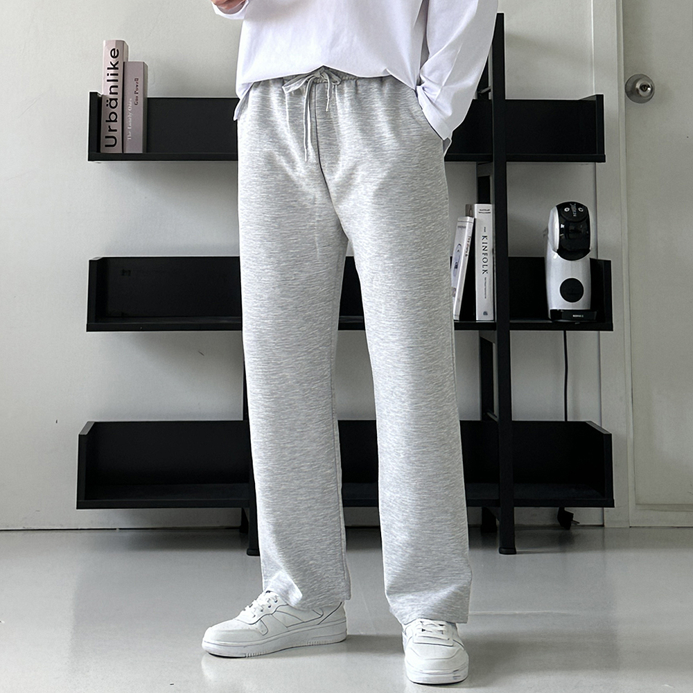 트레이닝 밴딩 팬츠 남자와이드팬츠 남자면바지 - 상품 이미지