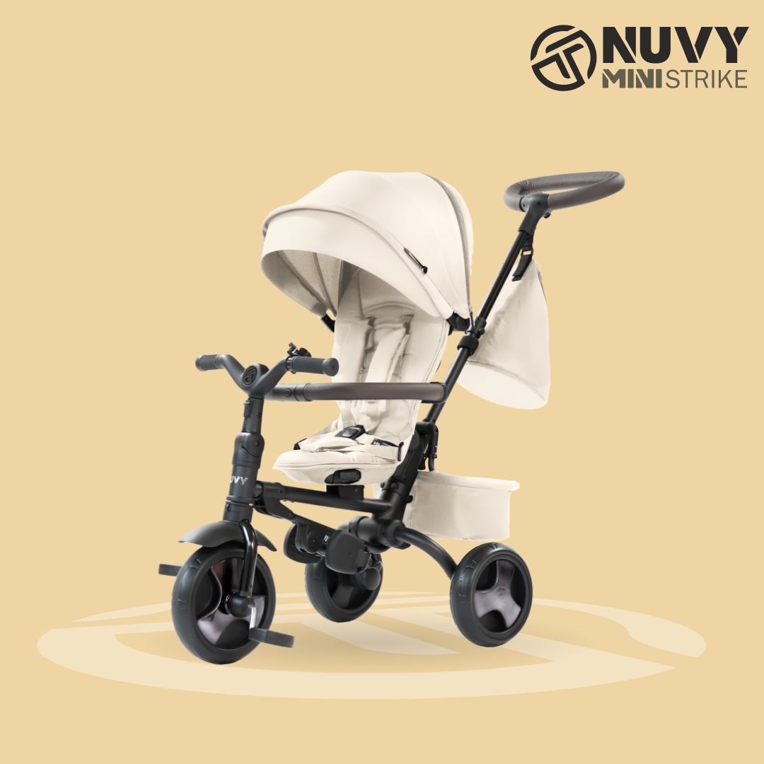 [누비앤타보] TAVO 미니스트라이크 유모차자전거 등하원 트라이크 경차수납 슬림폴딩 유모카