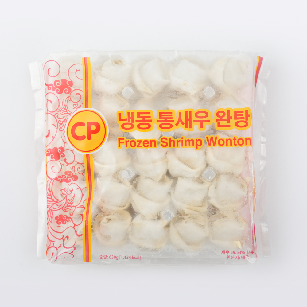 통새우 완탕 630g(스프포함) CP 통새우만두 딤섬 새우탕