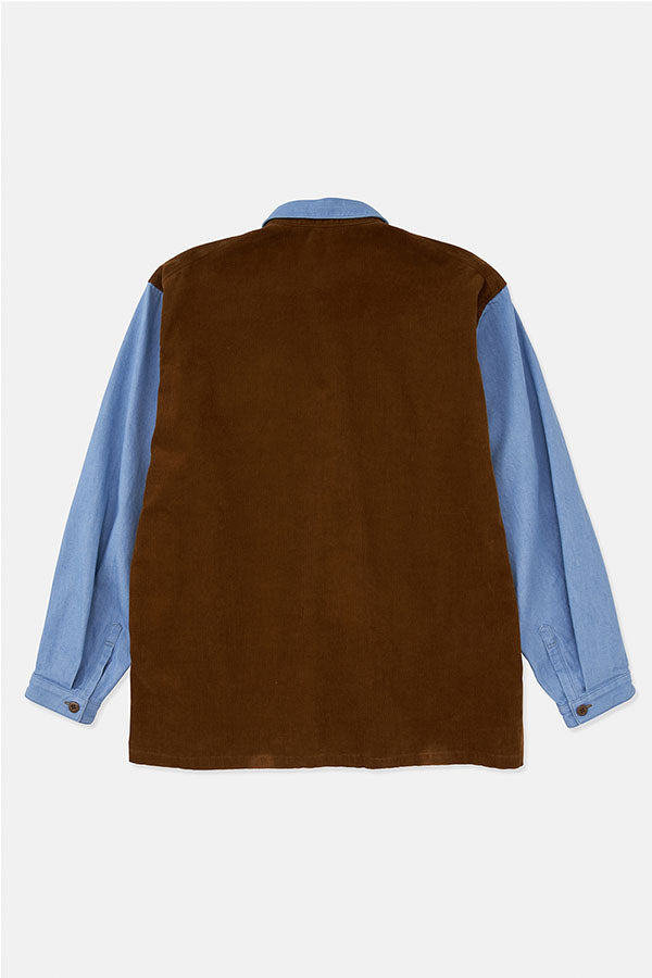 디가웰 DIGAWEL 데님 × 코듀로이 Corduroy 긴팔 셔츠 2컬러 이미지 6