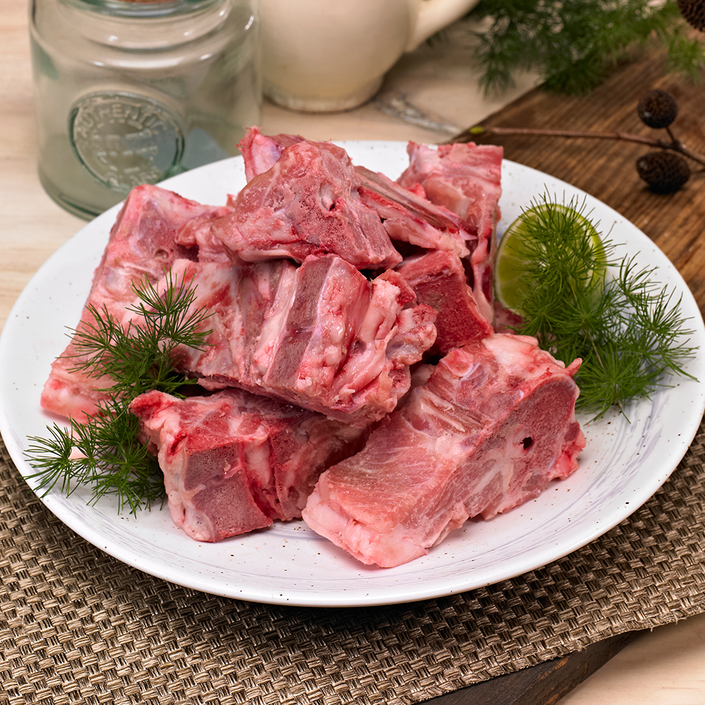 한돈 돼지 등뼈 찜 감자탕 고기 냉동, 1kg, 3개