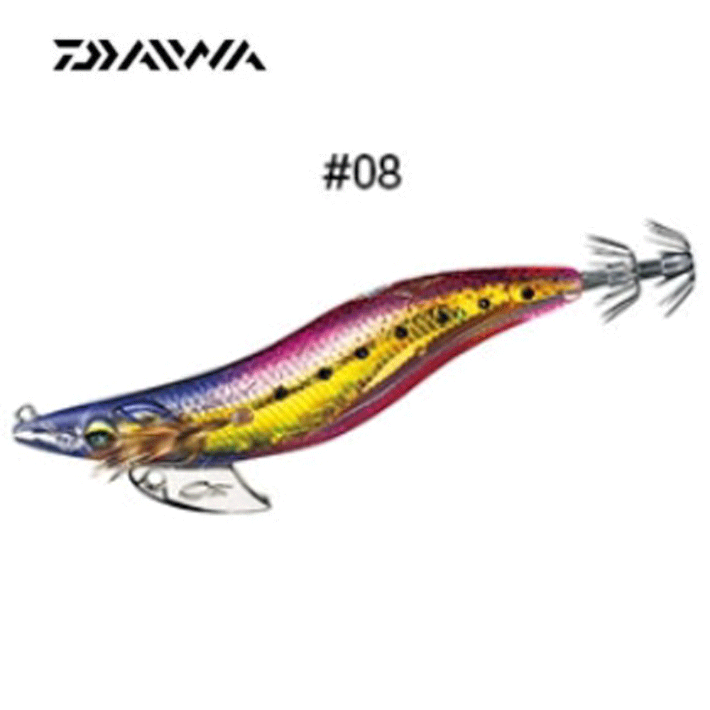 바다루어 다이와 에메랄다스 누드 에기 에깅 슷테 10g 레인보우, 2.5호