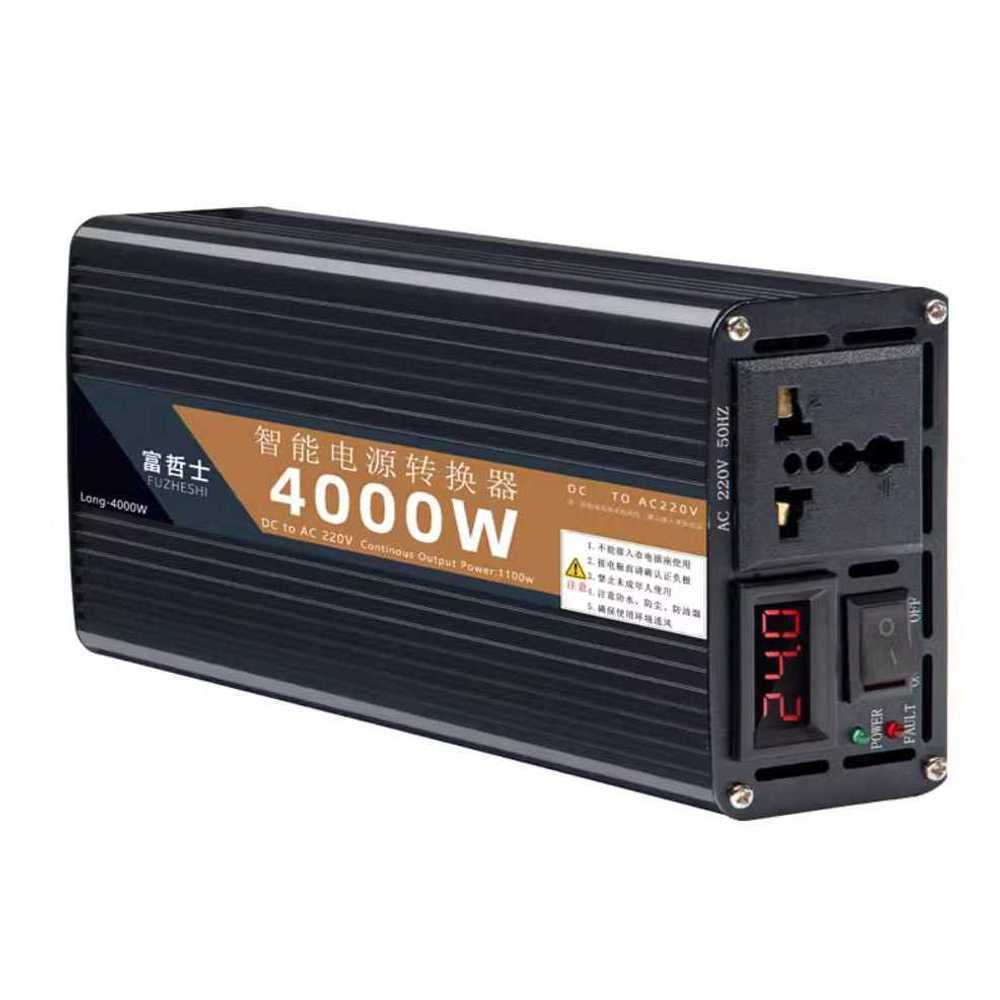차량용 변압기 순수정현파 변환기 초고속 출력 낚시 4000w 12V - 상품 이미지