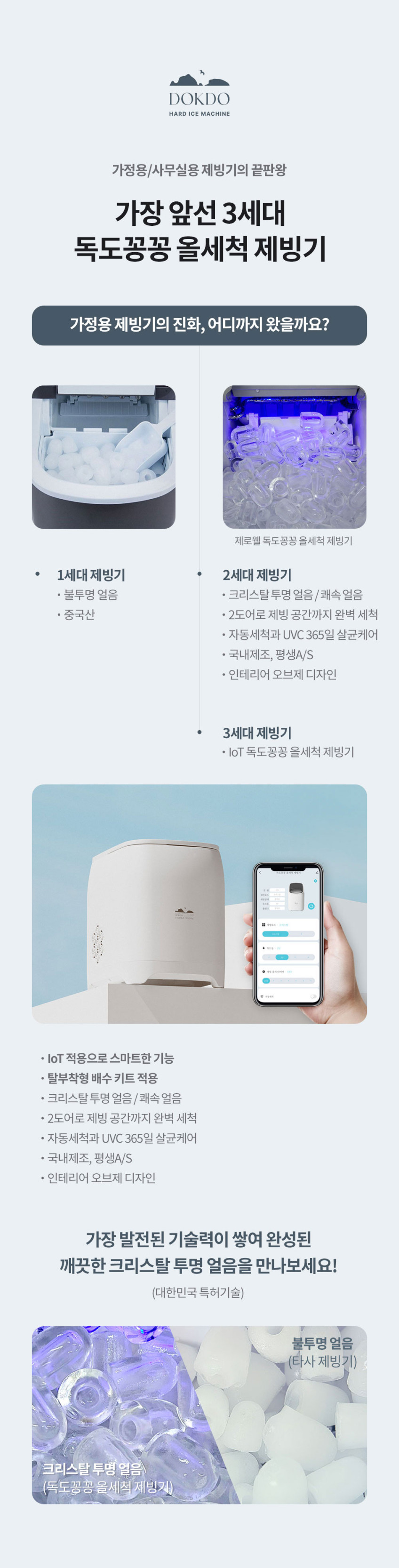 제로웰 독도꽁꽁 올세척 제빙기 국산 가정용 사무실 캠핑용 미니 휴대용 업소용 화이트 판매처 상세 정보 이미지 1