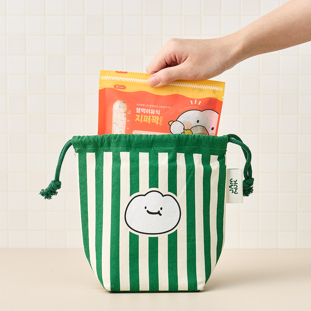 잼먹 지퍼꽉 260ml 이유식저장팩 한끼바로용 S 25매