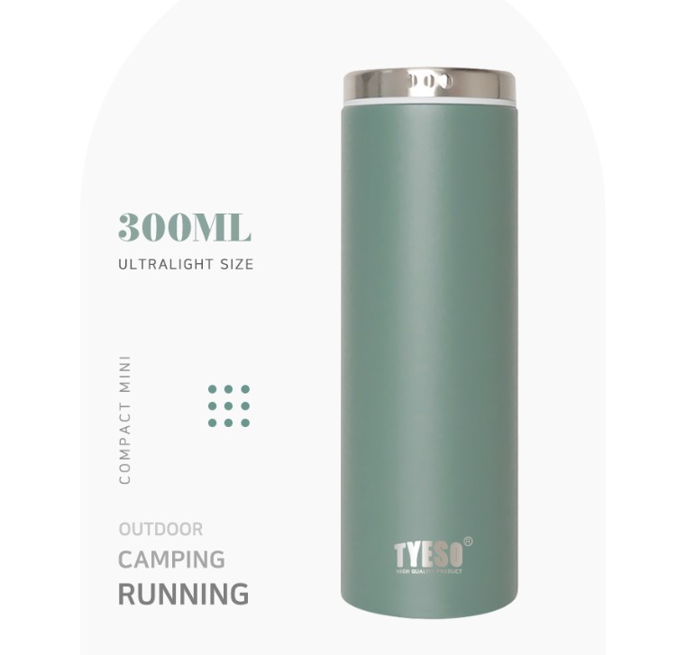 TYESO 타이소 텀블러 러닝 스포츠 테니스 캠핑 초경량 스텐 미니 기념품 300ml - 상세 이미지 4