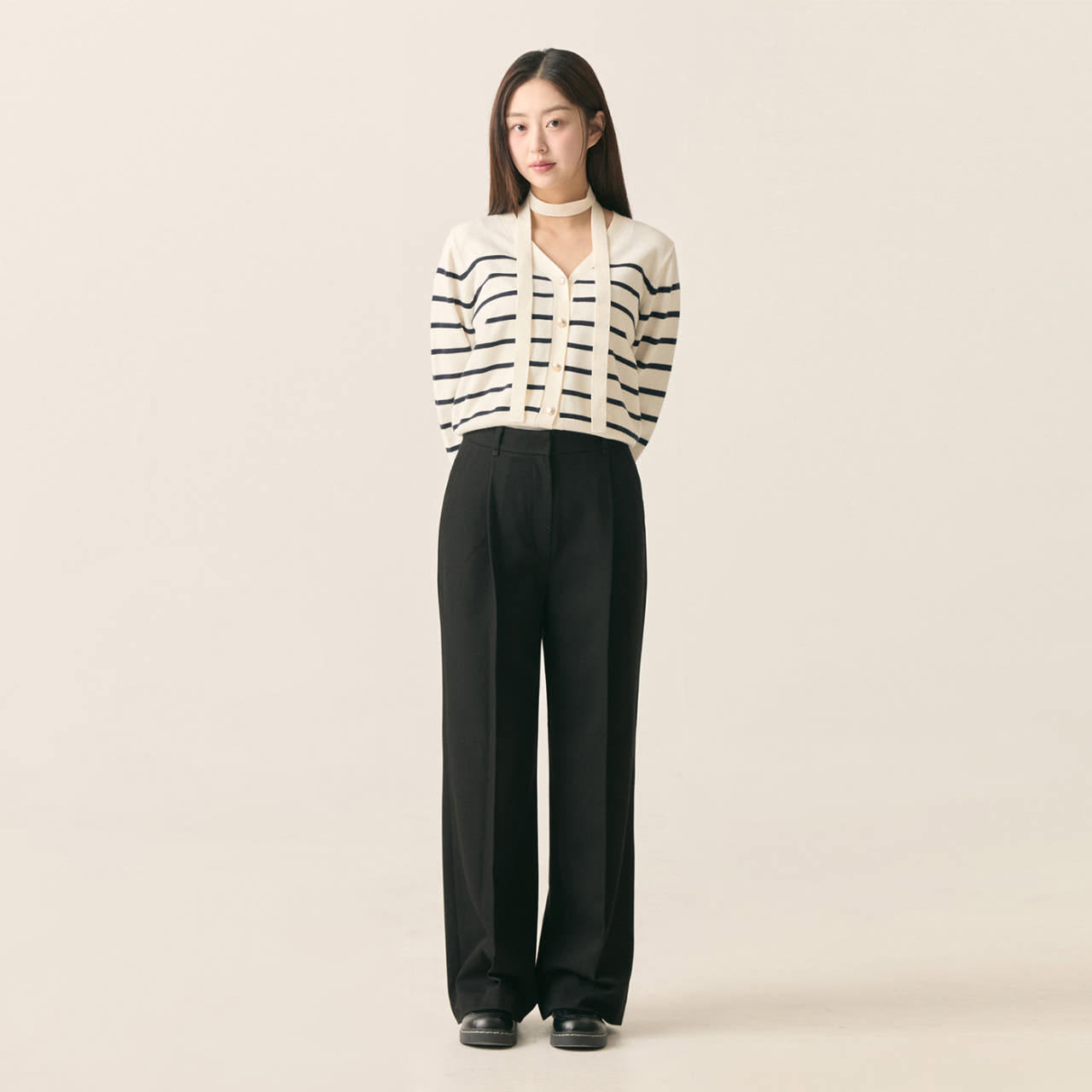 [N배송][올데이] 로엠 원턱 와이드 슬랙스 (기본ver.) RMTWF23RT2 - 상세 이미지 2
