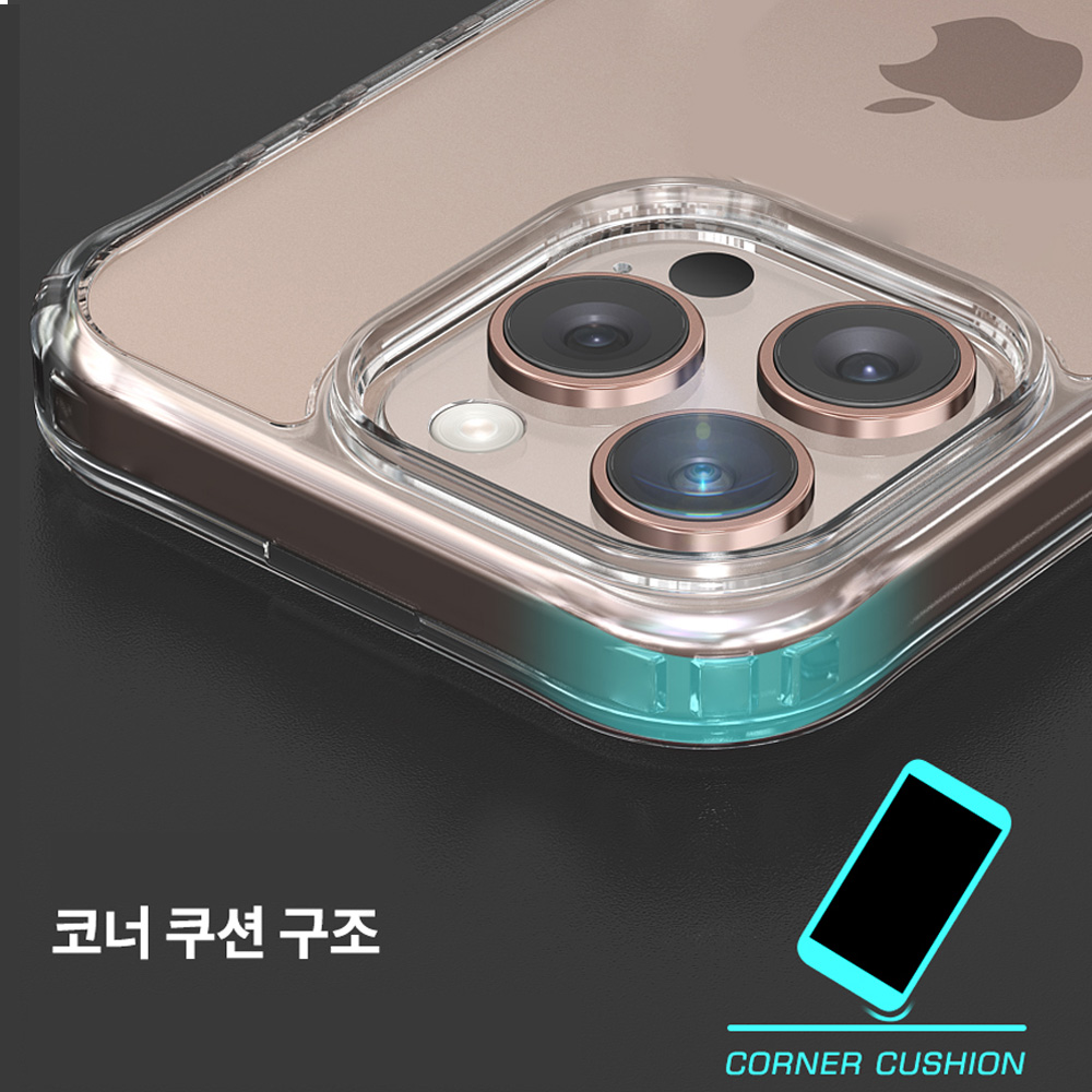 고부기 퍼펙트핏 클리어 케이스 애플 투명, 아이폰16 플러스 - 상세 이미지 3