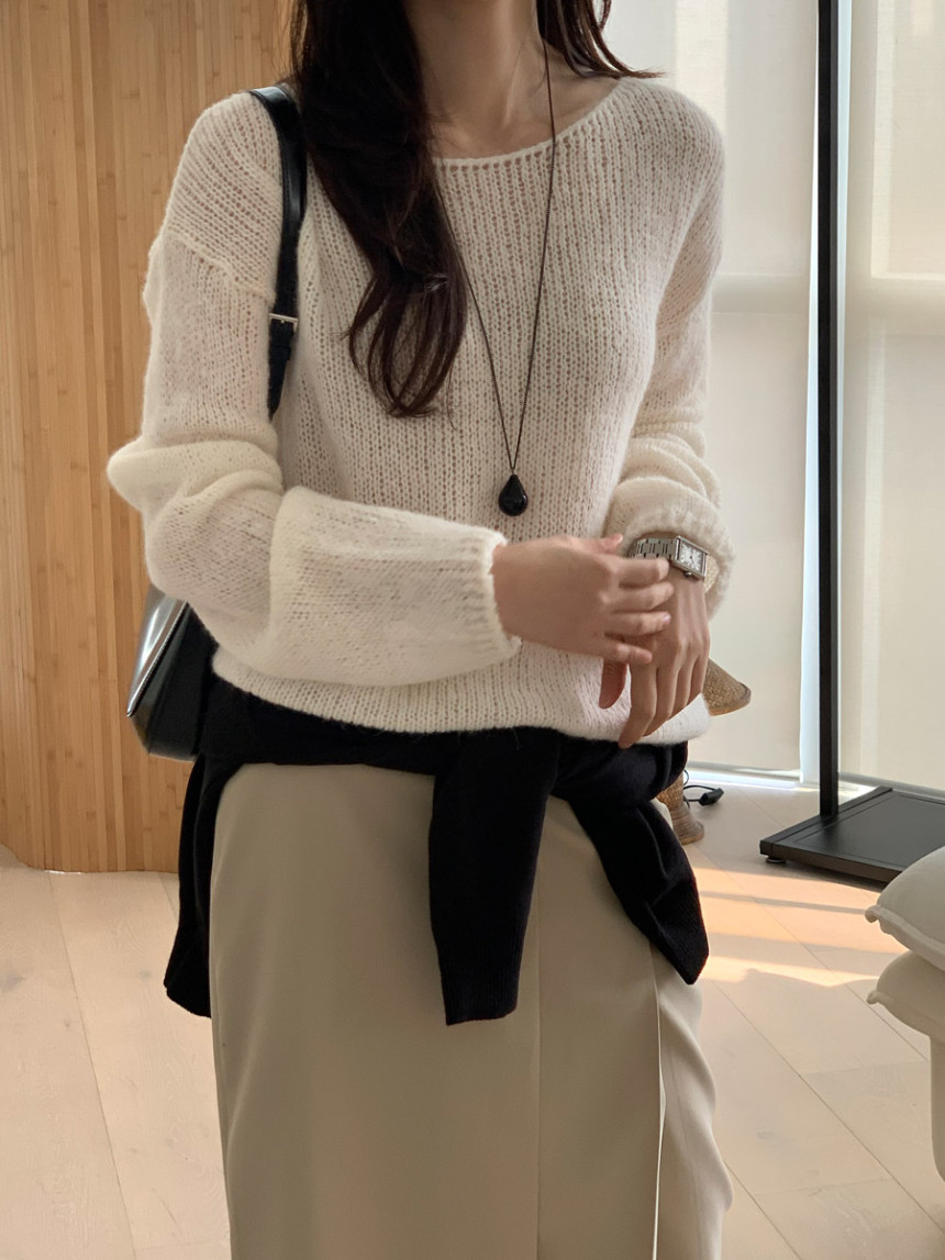 타티아 언발 투핀턱 백슬릿 H라인 롱 스커트 2color 상세 이미지 20