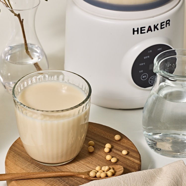 히커 유리 두유 제조기 두유기 죽 이유식 글라스 메이커 대용량 1.5L