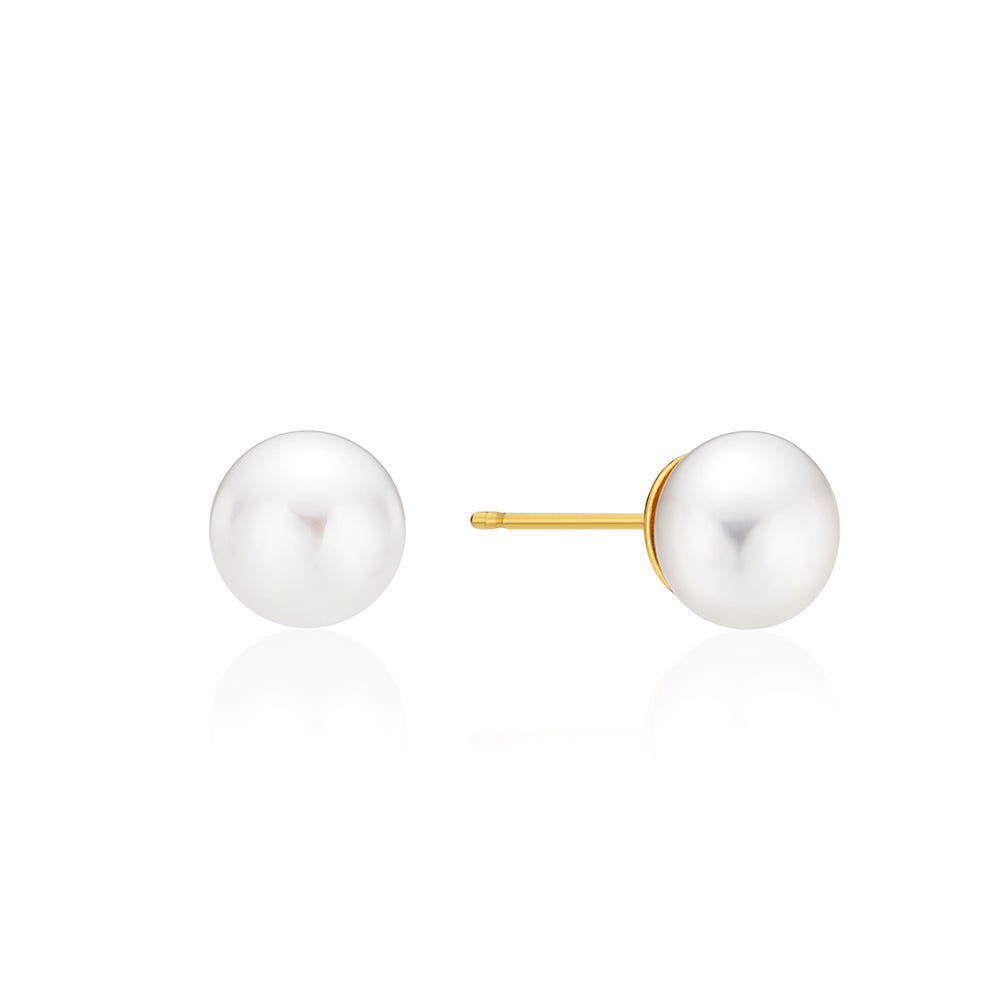 [이에르로르] H에디션 실버(Y) 러블리 담수 진주 귀걸이 8mm HL6E53602Y9XXX - 상세 이미지 2
