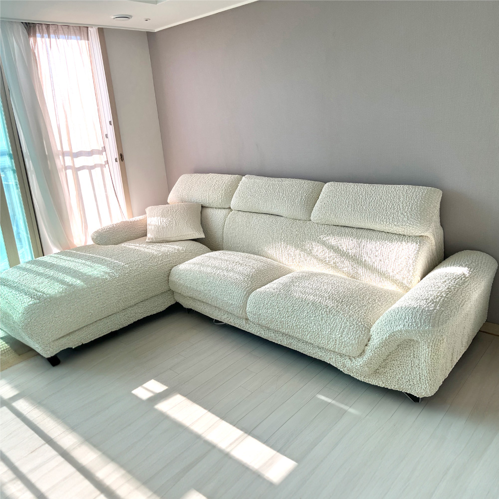 부드러운3D팝콘 가죽 쇼파커버 제작 쇼파천커버 천갈이 만들기 소파덮개 1인 2인용 카우치