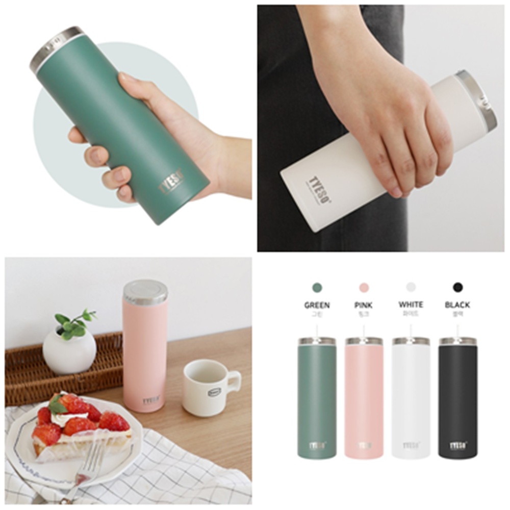 TYESO 타이소 텀블러 러닝 스포츠 테니스 캠핑 초경량 스텐 미니 기념품 300ml - 상품 이미지