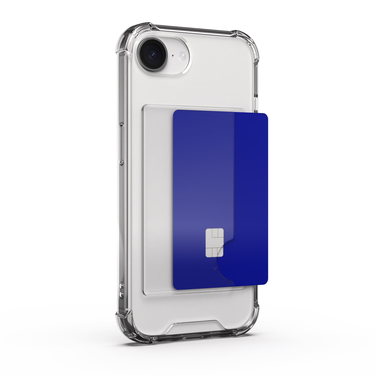 168cm 아이폰 카드수납 케이스 범퍼 클리어 투명, 아이폰16e