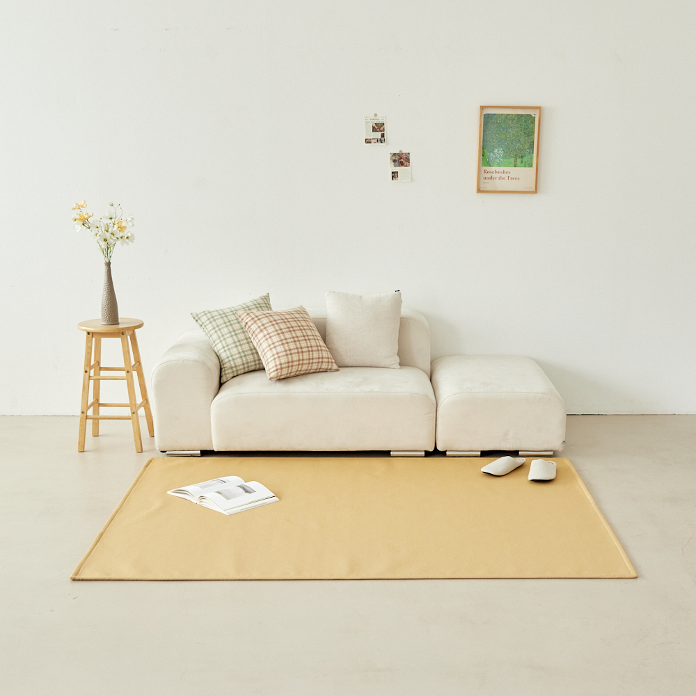 하이드 방수러그 먼지없는 강아지 고양이러그 워셔블 거실 카페트 하이드 머드, 150x100cm