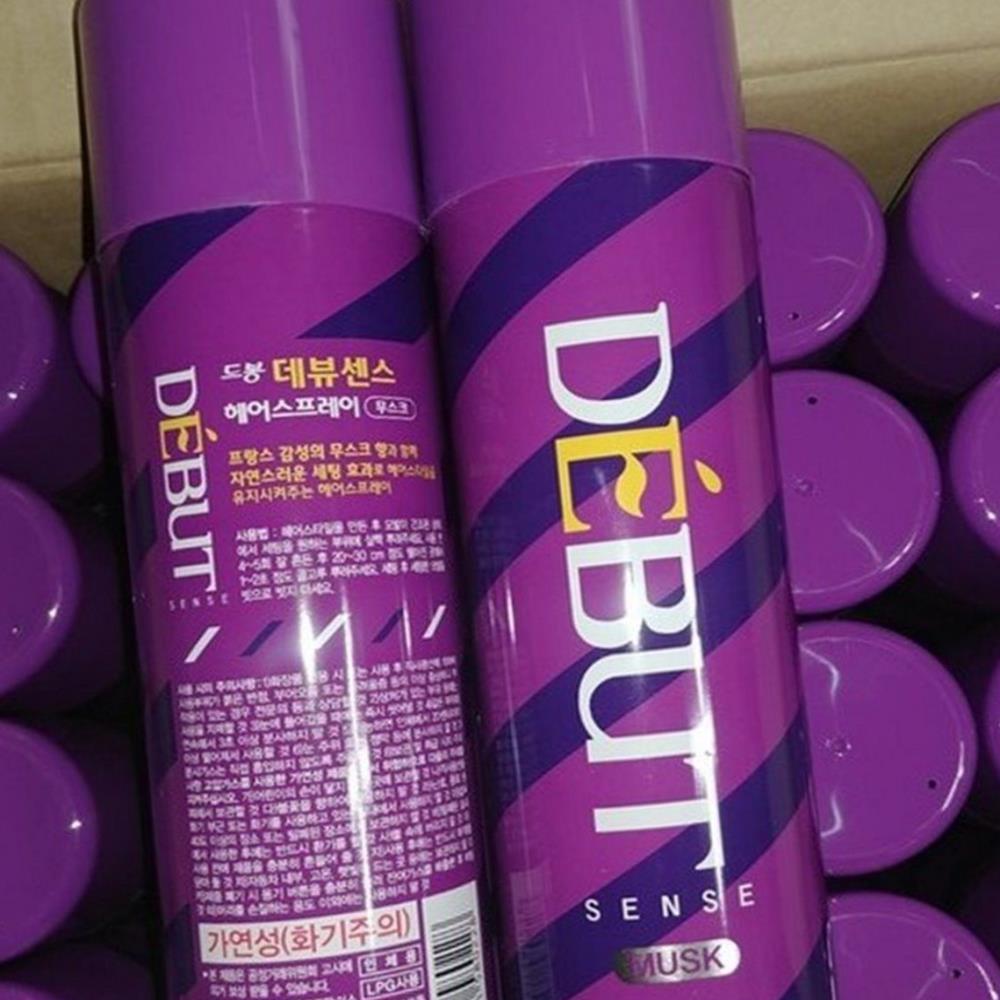 드봉 헤어스프레이 데뷰센스 300ml 무스크 강력 머리 : 기안79