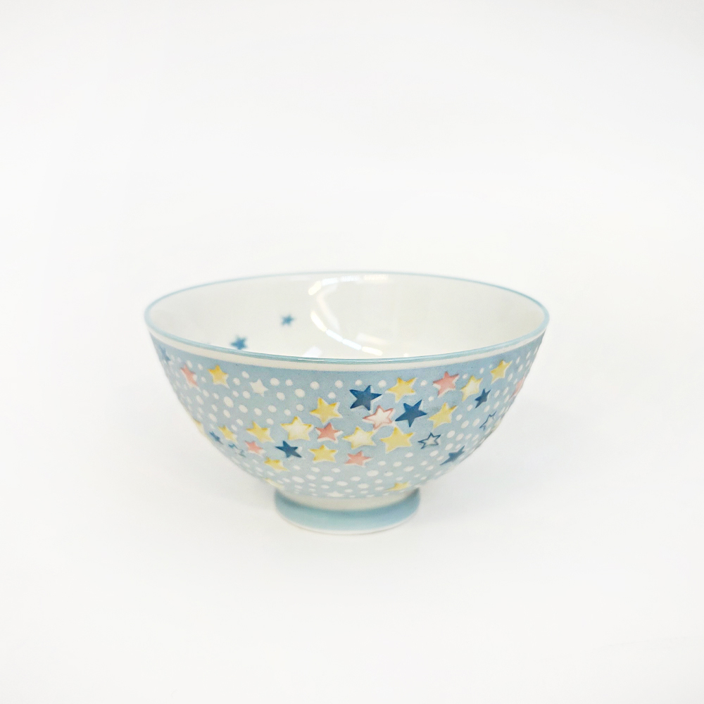 [전색상 재입고 완료] 미노야키 별모양 글리터 공기Bowl (블루 핑크 화이트) - 상품 이미지