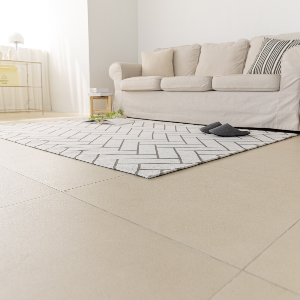 워셔블 방수 러그 방바닥매트 고양이러그 거실 카페트 헤링본 라이트그레이, 200x150cm