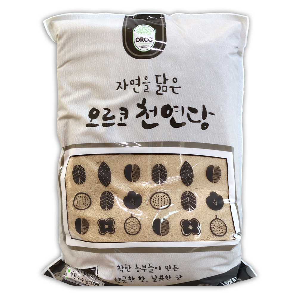 비정제설탕 원당 오르코 천연당 10kg - 메인 이미지