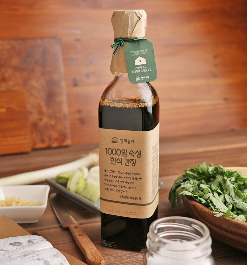상하농원 1000일 숙성 한식 간장 460ml - 메인 이미지