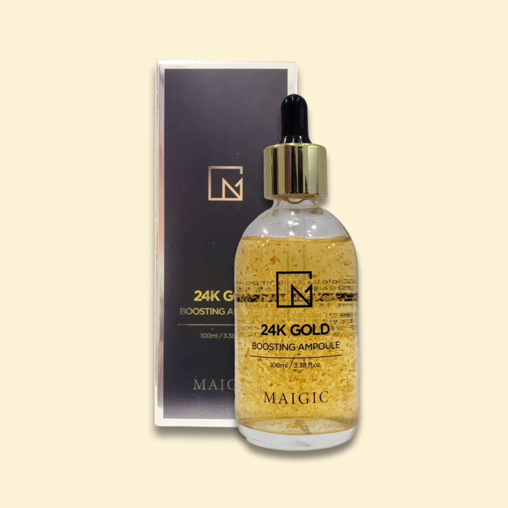 메이직 순도 99.99순금 24k  골드 금실 실리프팅 부스팅 앰플(첫세럼) 100ml - 상품 이미지