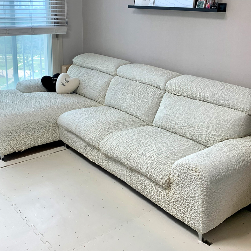 부드러운3D팝콘 가죽 쇼파커버 제작 쇼파천커버 천갈이 만들기 소파덮개 1인 2인용 카우치