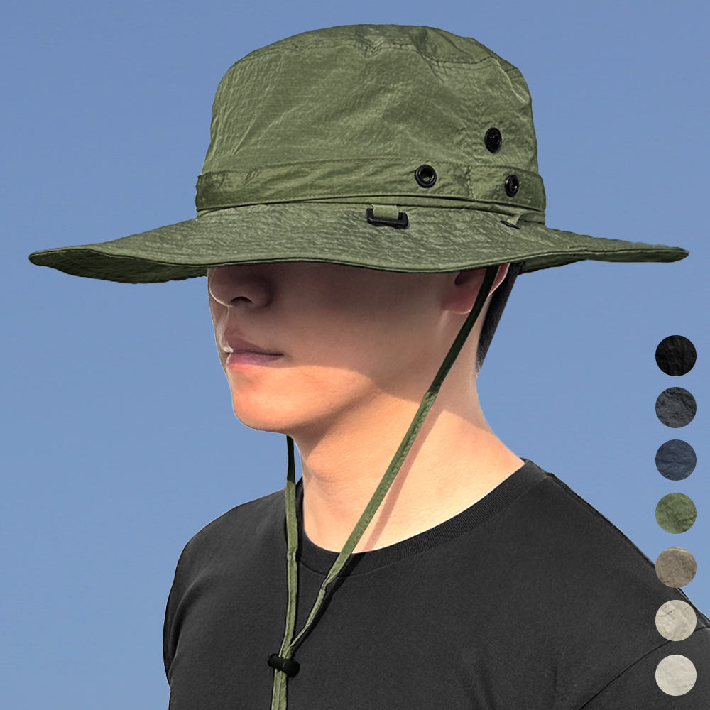 63cm 빅사이즈 립스탑 나일론 사파리 대두 버킷햇 벙거지 정글 모자 사파리햇 챙넓은