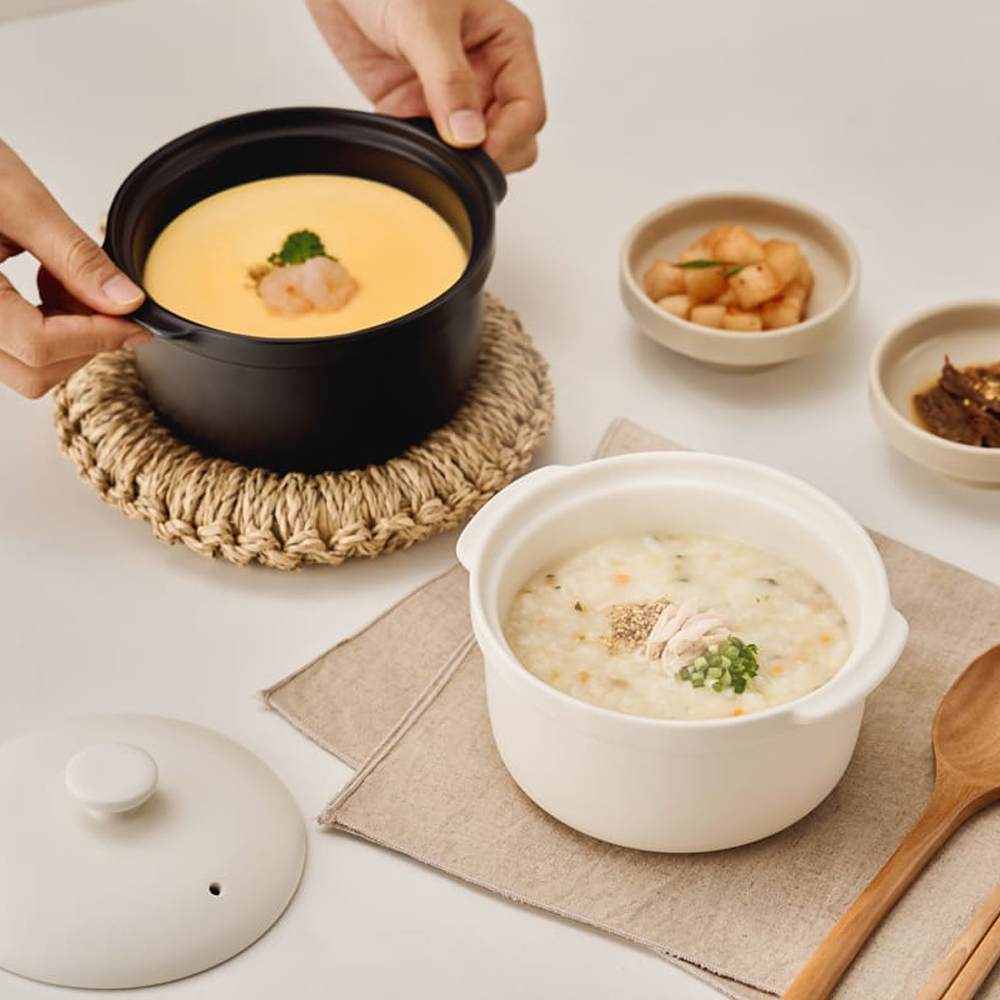계란찜냄비 미니 토프 오븐 전자레인지전용 - 상품 이미지