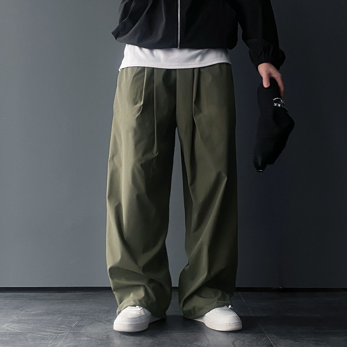 벌룬팬츠 남자바스락팬츠 남자통바지 - 상품 이미지