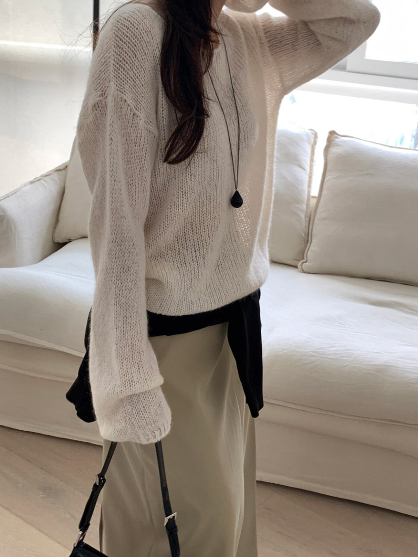타티아 언발 투핀턱 백슬릿 H라인 롱 스커트 2color 상세 이미지 38