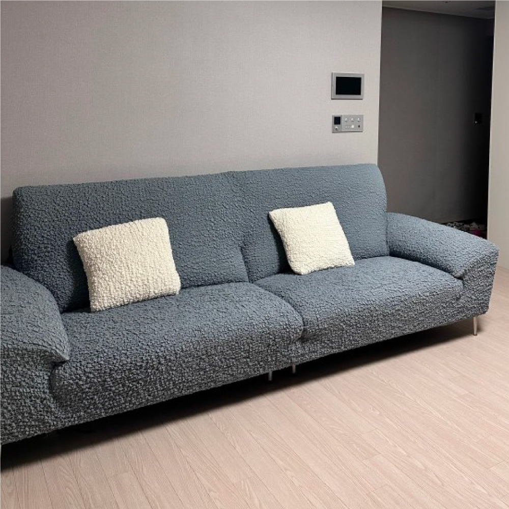 부드러운3D팝콘 가죽 쇼파커버 제작 쇼파천커버 천갈이 만들기 소파덮개 1인 2인용 카우치