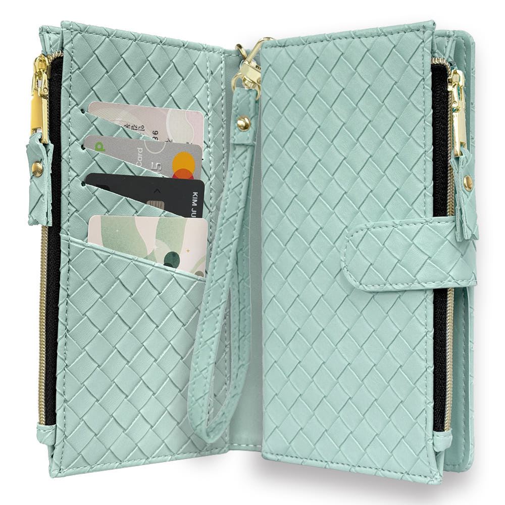 격자 지퍼 지갑 다이어리 케이스 썸네일