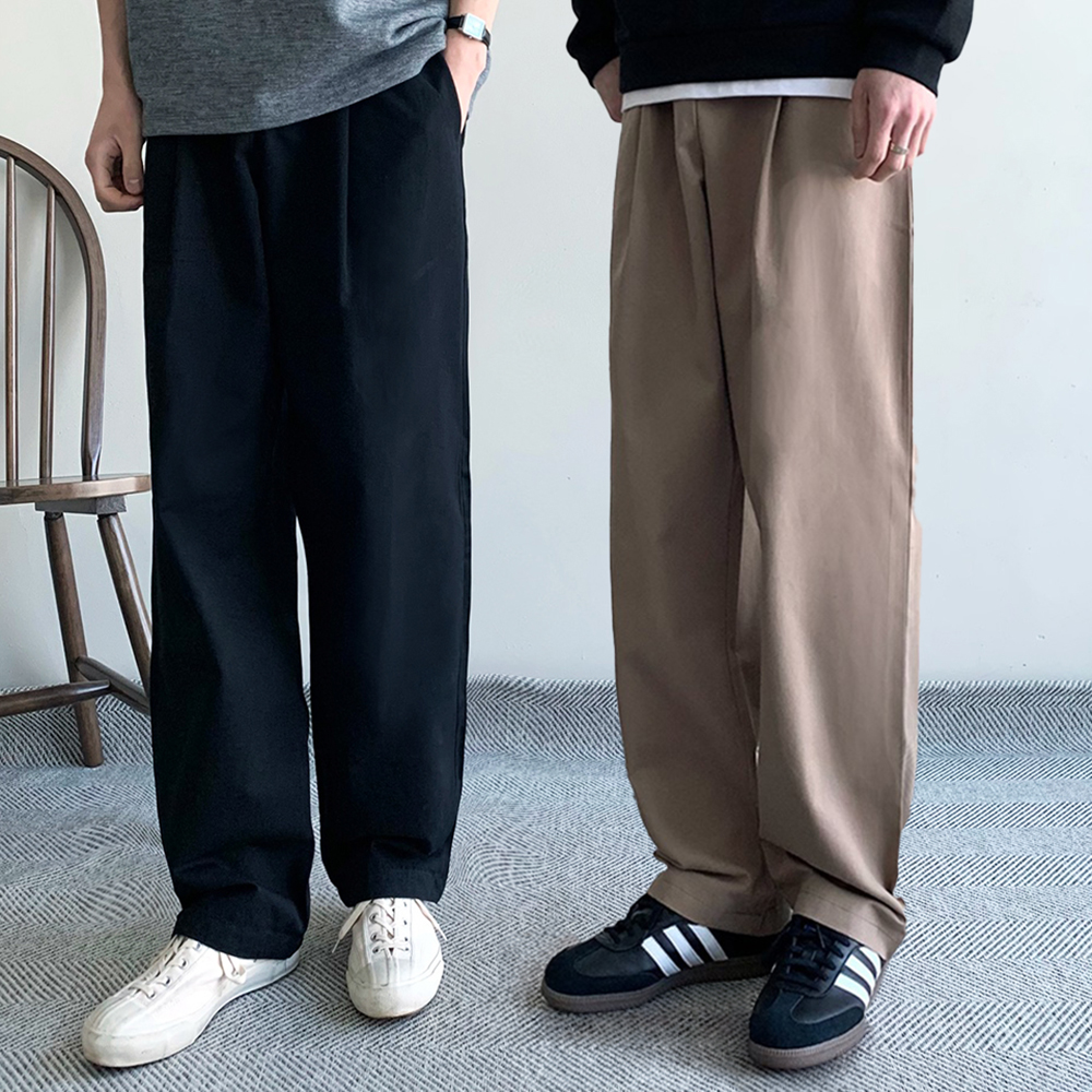 1+1 벌룬팬츠 남자면바지 남자와이드팬츠 - 메인 이미지