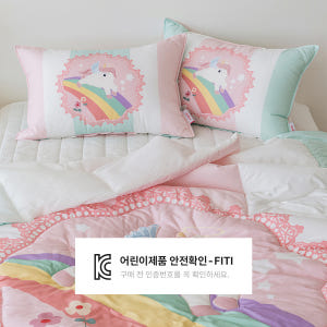 키즈 시어서커 쿨링 냉감 어린이 여름 차렵이불 엘리봉봉 유니콘 SS 솔직 후기 | 실제 배치 사진 포함 - 상품 이미지 3