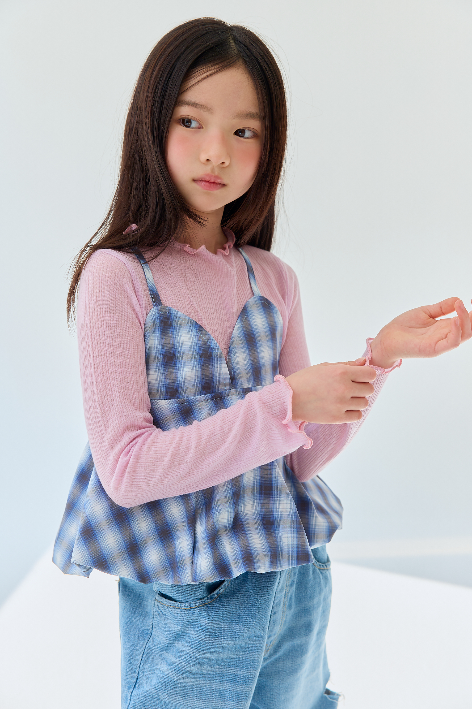 릴라 냉방골지티 25여름 주니어의류 여아반팔 아동여름상의 여아방송댄스 - 상세 이미지 3