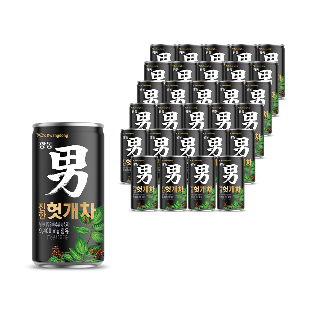 광동 헛개차 180ml x 30캔 캔음료 헛개차캔 - 상품 이미지