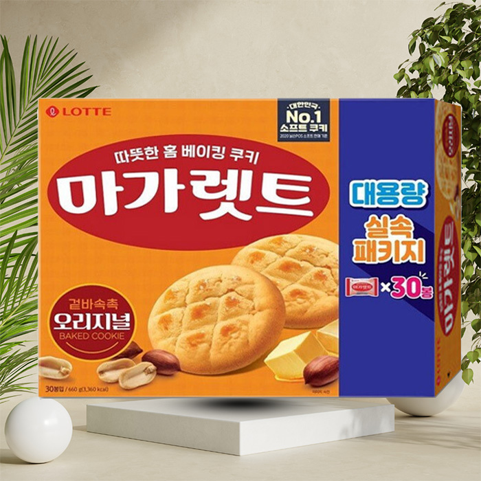 롯데웰푸드 마가렛트 오리지널 대용량 패키지 660g - 상품 이미지
