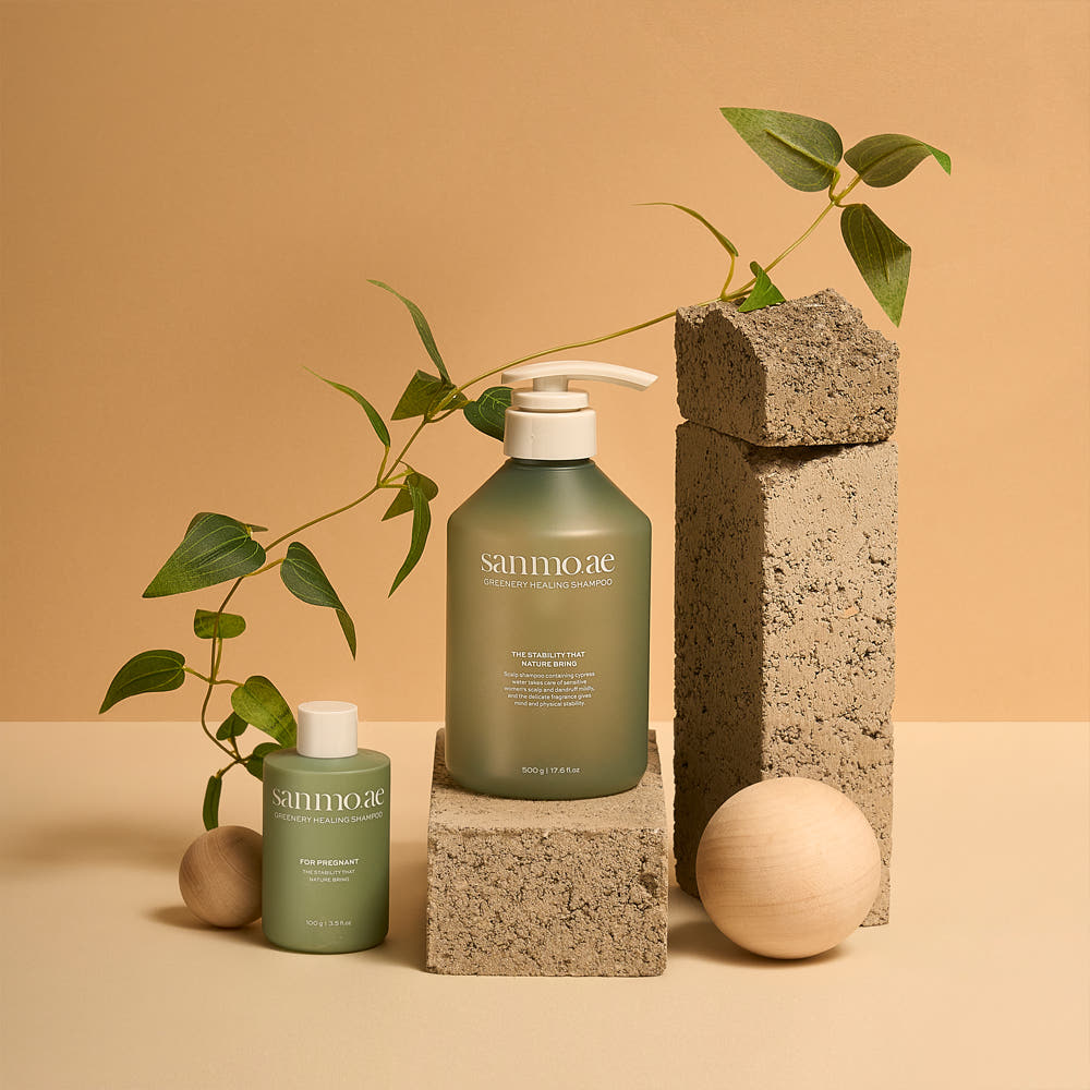 산모애 임산부 안티 스트라이 리페어 로션 샴푸 세트 750+500, 출산선물 안심성분