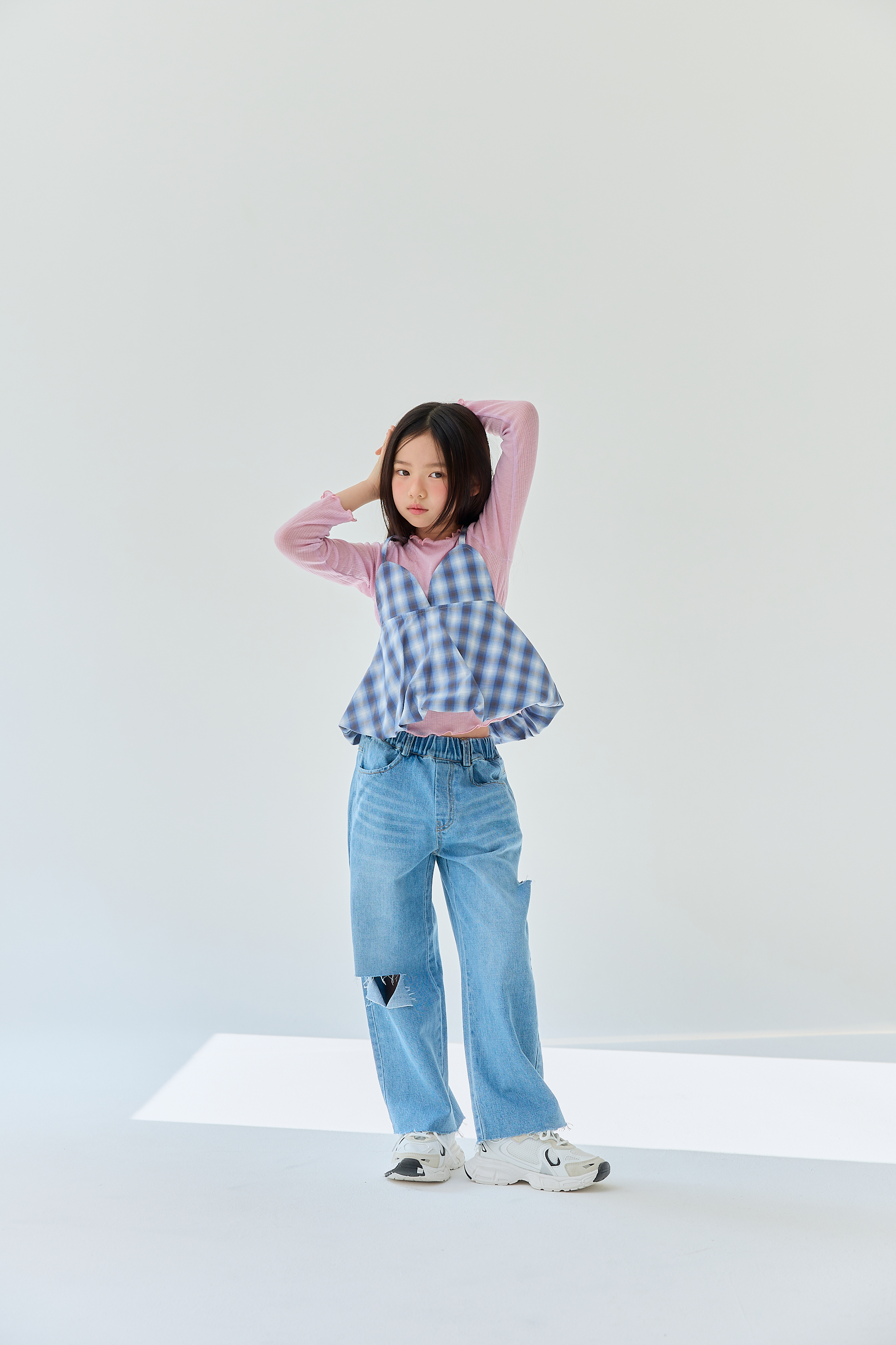 릴라 냉방골지티 25여름 주니어의류 여아반팔 아동여름상의 여아방송댄스 - 상세 이미지 2