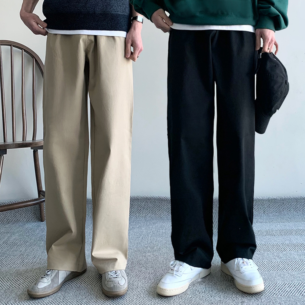 1+1 남자면바지 남자와이드팬츠 치노팬츠 - 메인 이미지