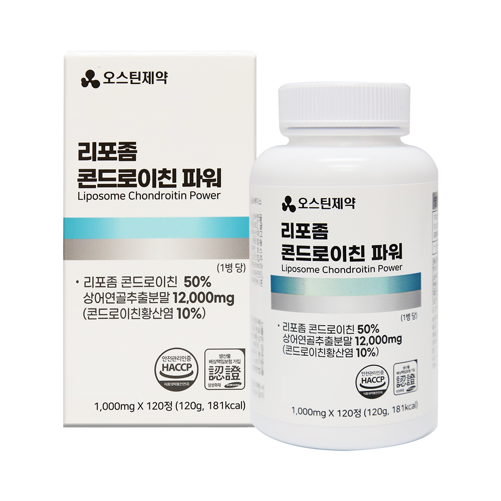 리포좀 콘드로이친 1200mg 저분자 상어연골 곤드로이친 120정