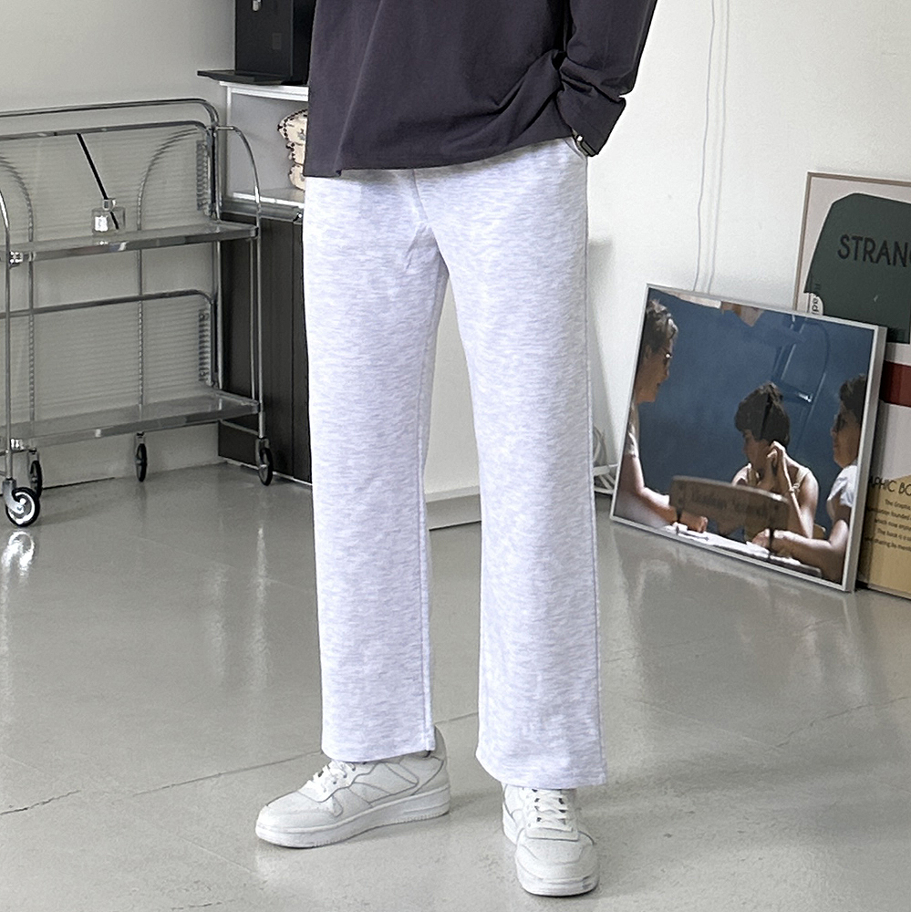 트레이닝 밴딩 팬츠 남자와이드팬츠 남자면바지 - 상세 이미지 3