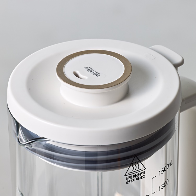 히커 유리 두유 제조기 두유기 죽 이유식 글라스 메이커 대용량 1.5L