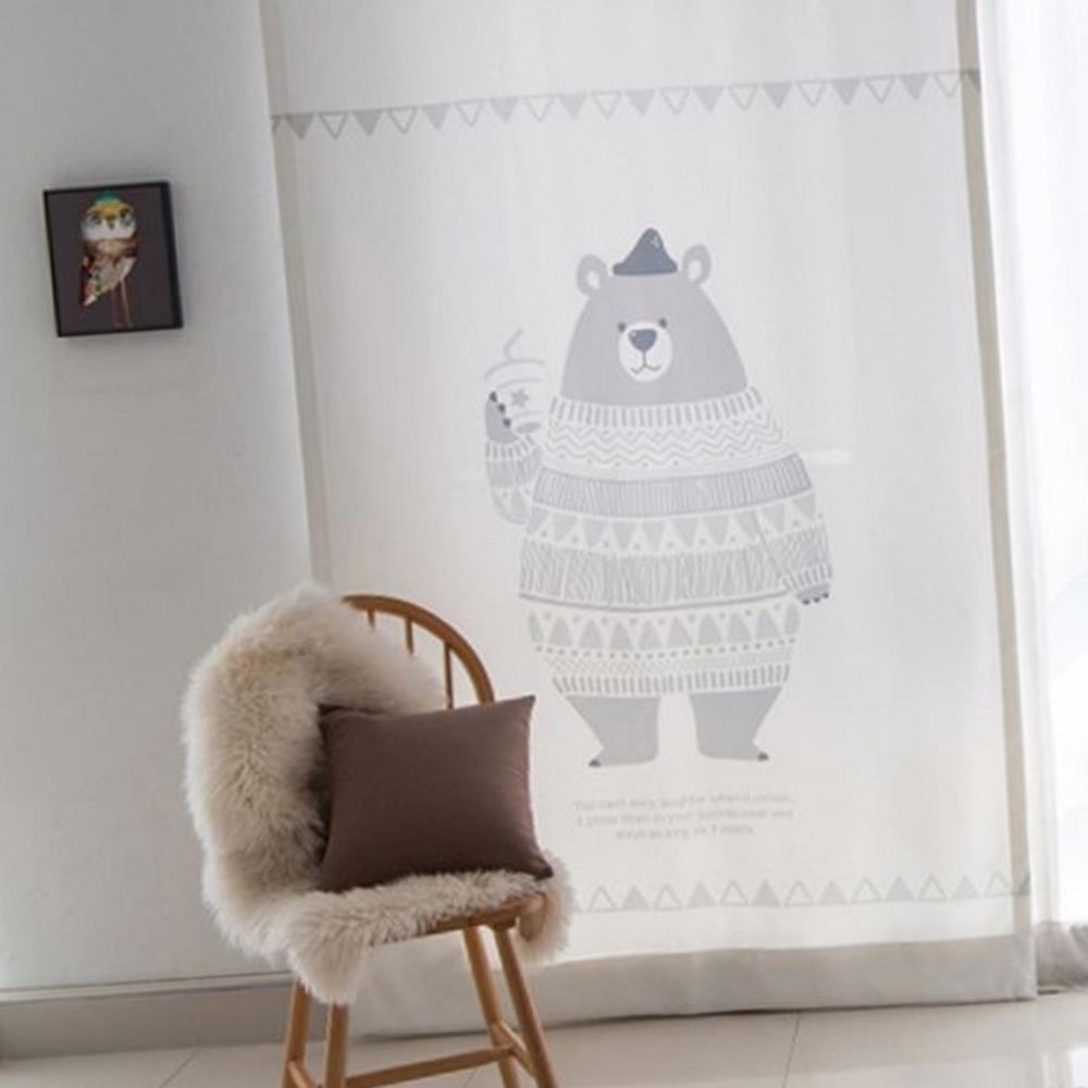 블링곰친구 암막커튼 북유럽 140x230cm 1장 : 기안사랑