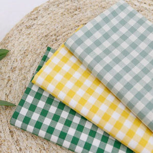 면 체크원단 20수 선염 깅엄체크 천 14종 한마 솔직 후기 | 실제 배치 사진 포함 - 상품 이미지 3