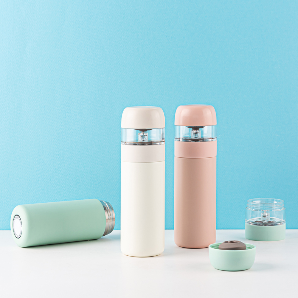 칼딘 클린 티 텀블러 보온보냉 미니 스텐 텀블러 350ml, 핑크 - 상세 이미지 4