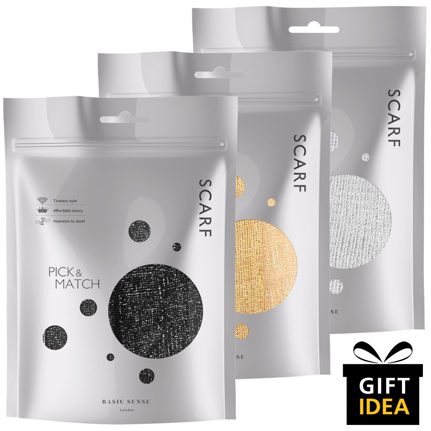 베이직센스 반짝이 숄 시스루 루렉스 이브닝숄 레드 - 상세 이미지 4