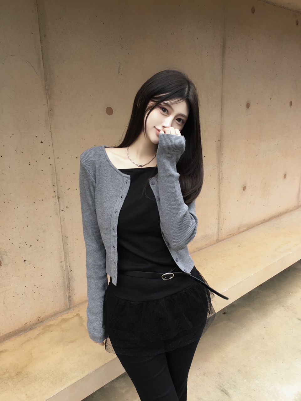 셰인 라운드 골지 가디건 (9color) 상세 이미지 10