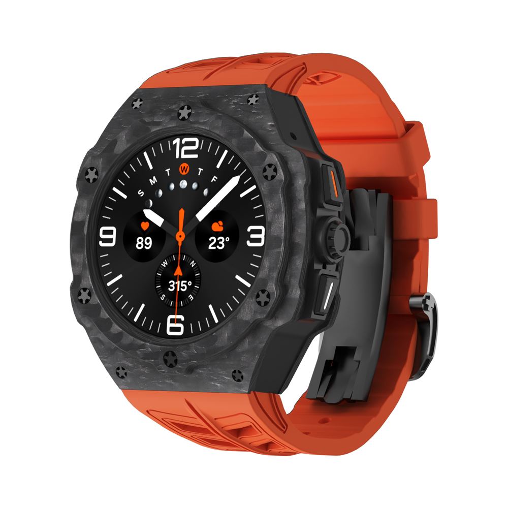 티타니즘 갤럭시워치8 갤럭시워치 울트라 47mm 2025 일체형 카본 스트랩 밴드 케이스